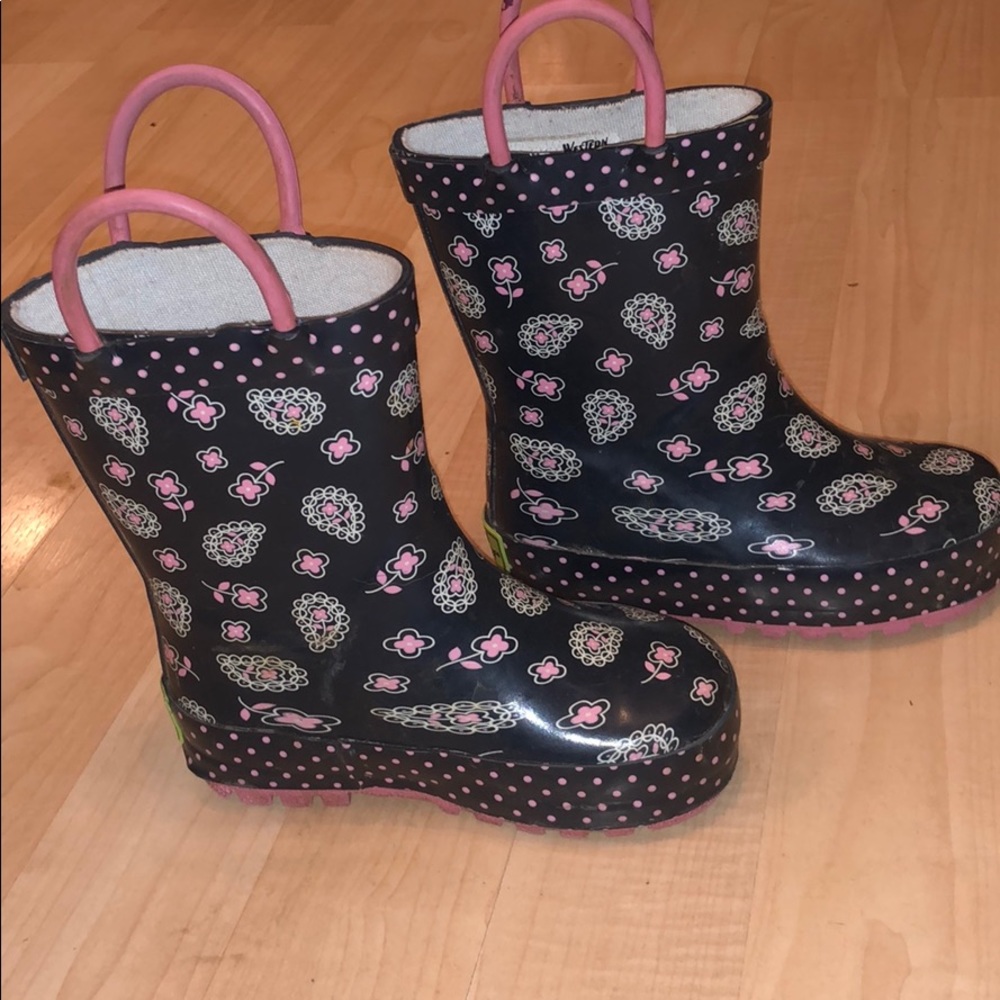 Kids western chief navy blue sz 5-6 rain boots
